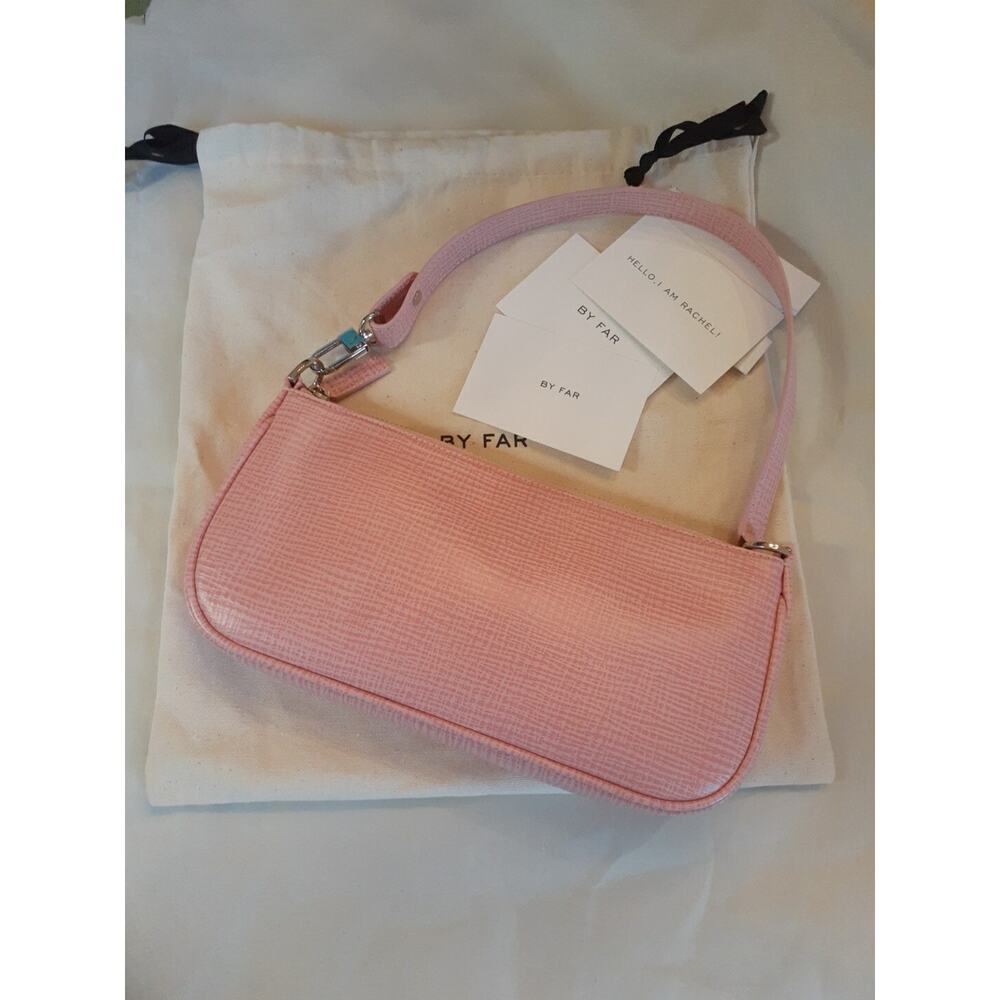 AUTH NWT BY FAR Rachel Lizard Embossed Leather Shoulder Bag In Venus